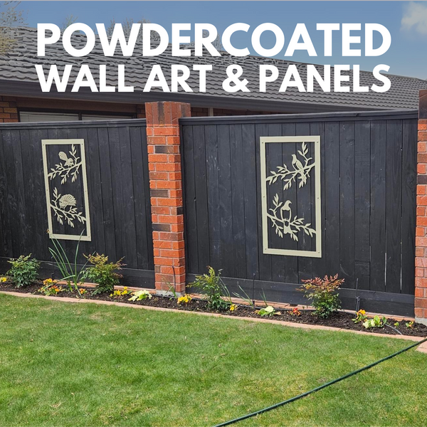 Laser Cut Metal & Wood Wall Art. Customised. Corten Steel. Powder Coated. NZ Made, Made In New Zealand