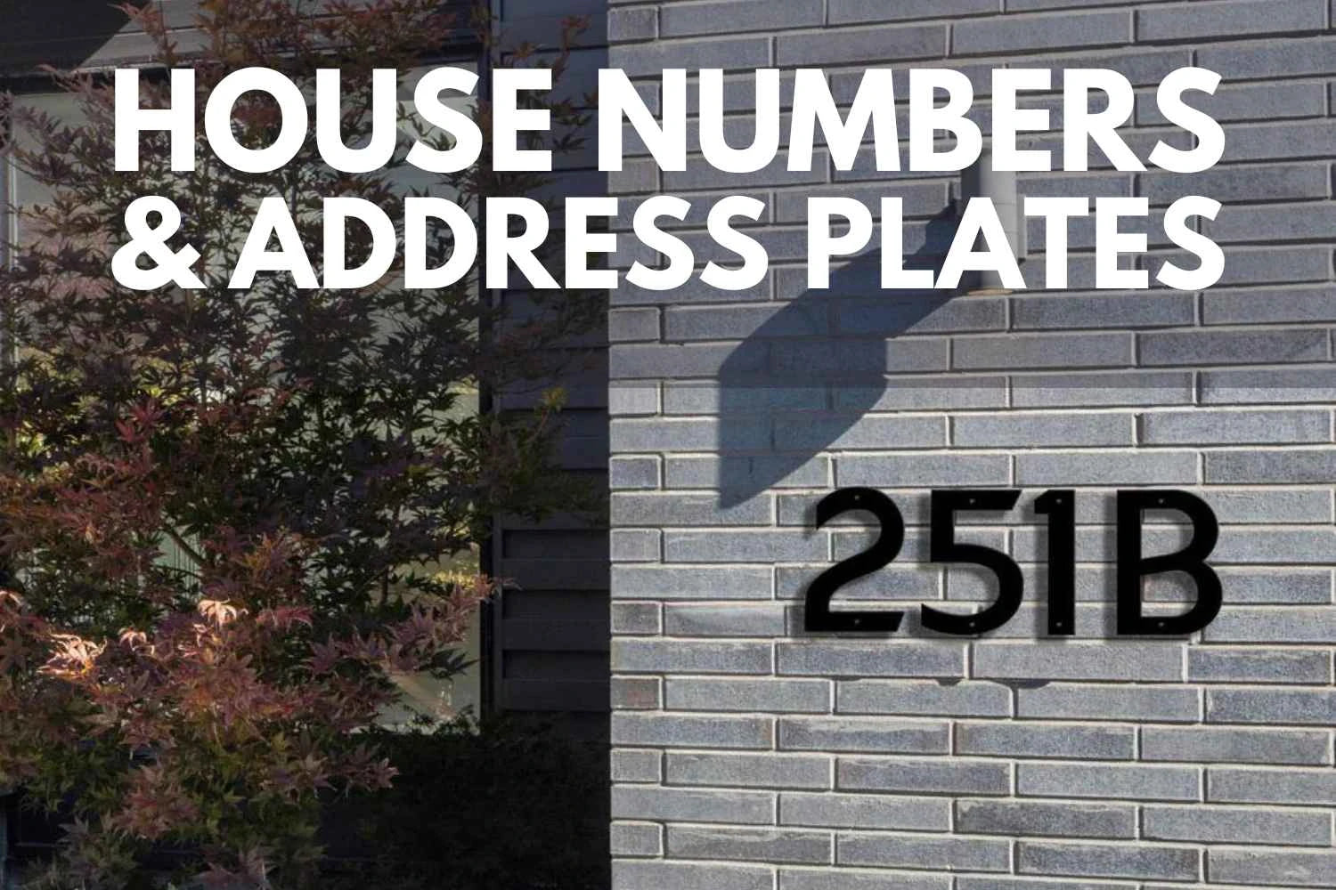 House Numbers NZ Large House Number Options Design Junction NZ