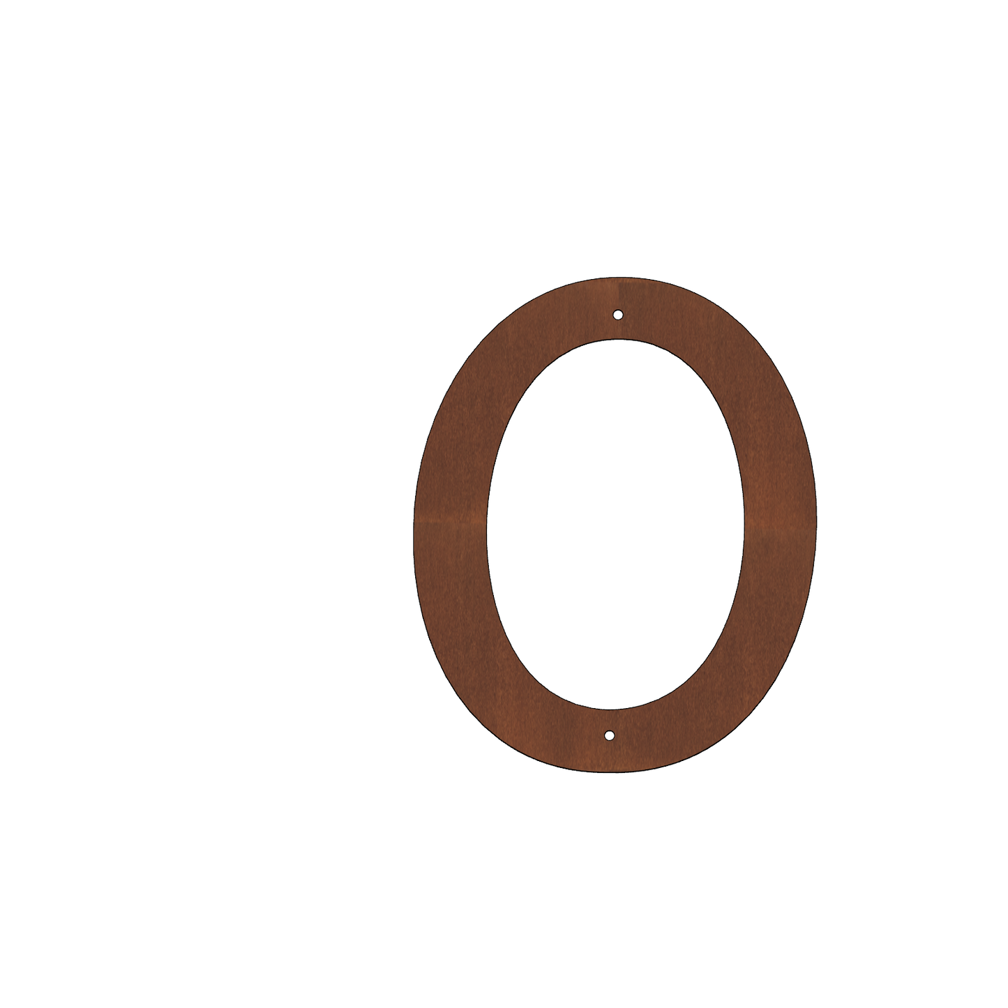 Corten Steel House Numbers "Highway" Small (200 mm)