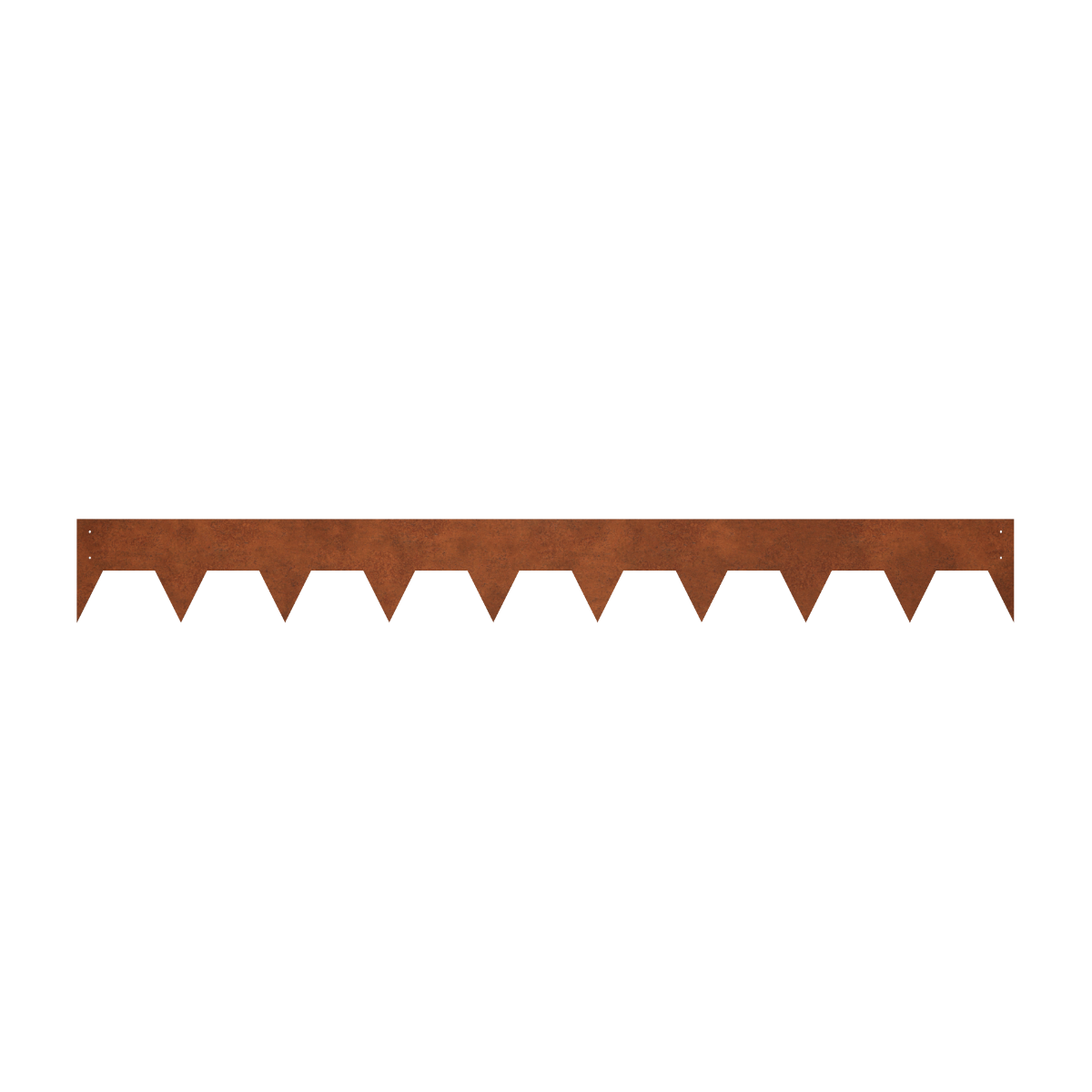 100 mm High. Corten Steel Garden Edging 3.00 mm Thick