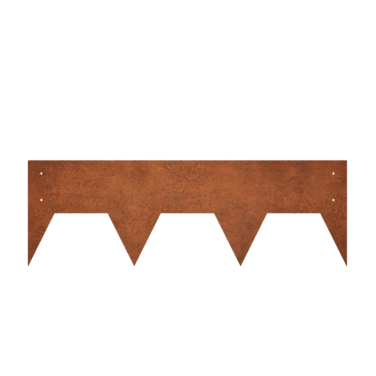 100 mm High. Corten Steel Garden Edging 3.00 mm Thick