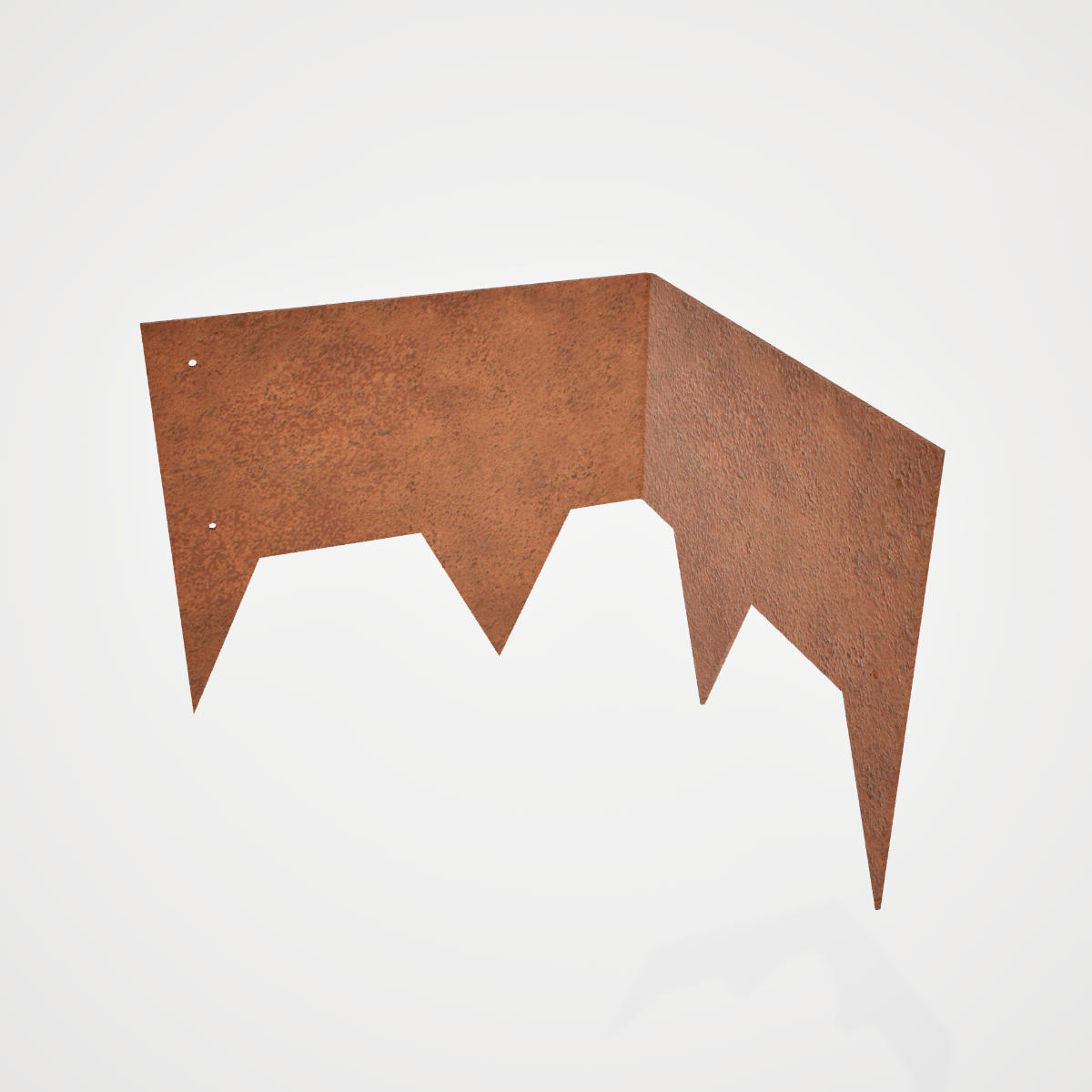 150 mm High. Corten Steel Garden Edging 3.00 mm Thick