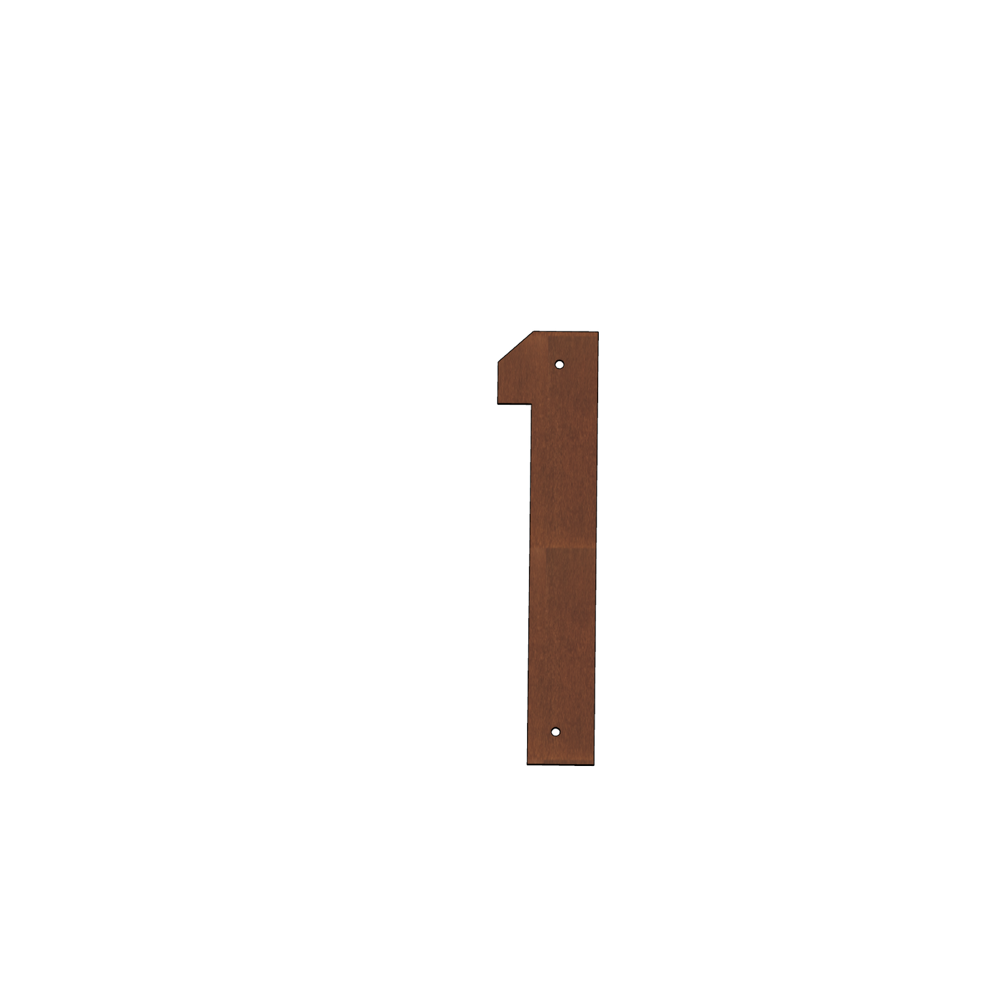 Corten Steel House Numbers "Highway" Large (300 mm)