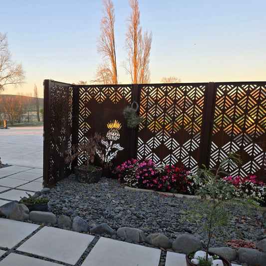 Privacy Screen  - Thistle Weave Panel Set
