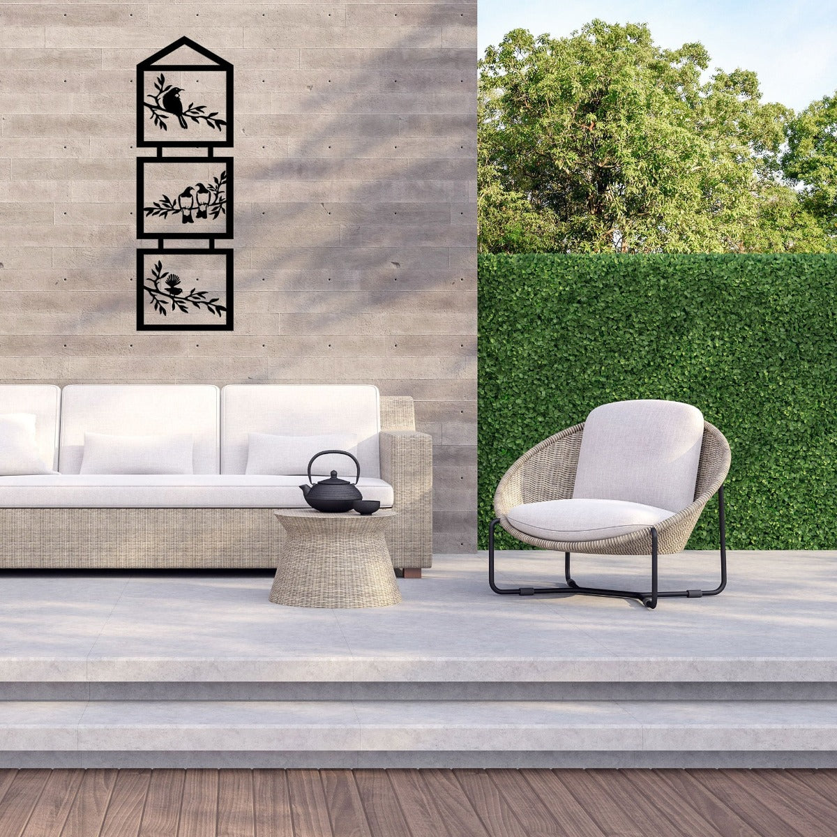 Three Birds - New Zealand's Natives Metal Art