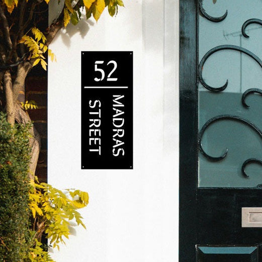 Create Your House Address Sign Plate - 60 x 30 cm V&H