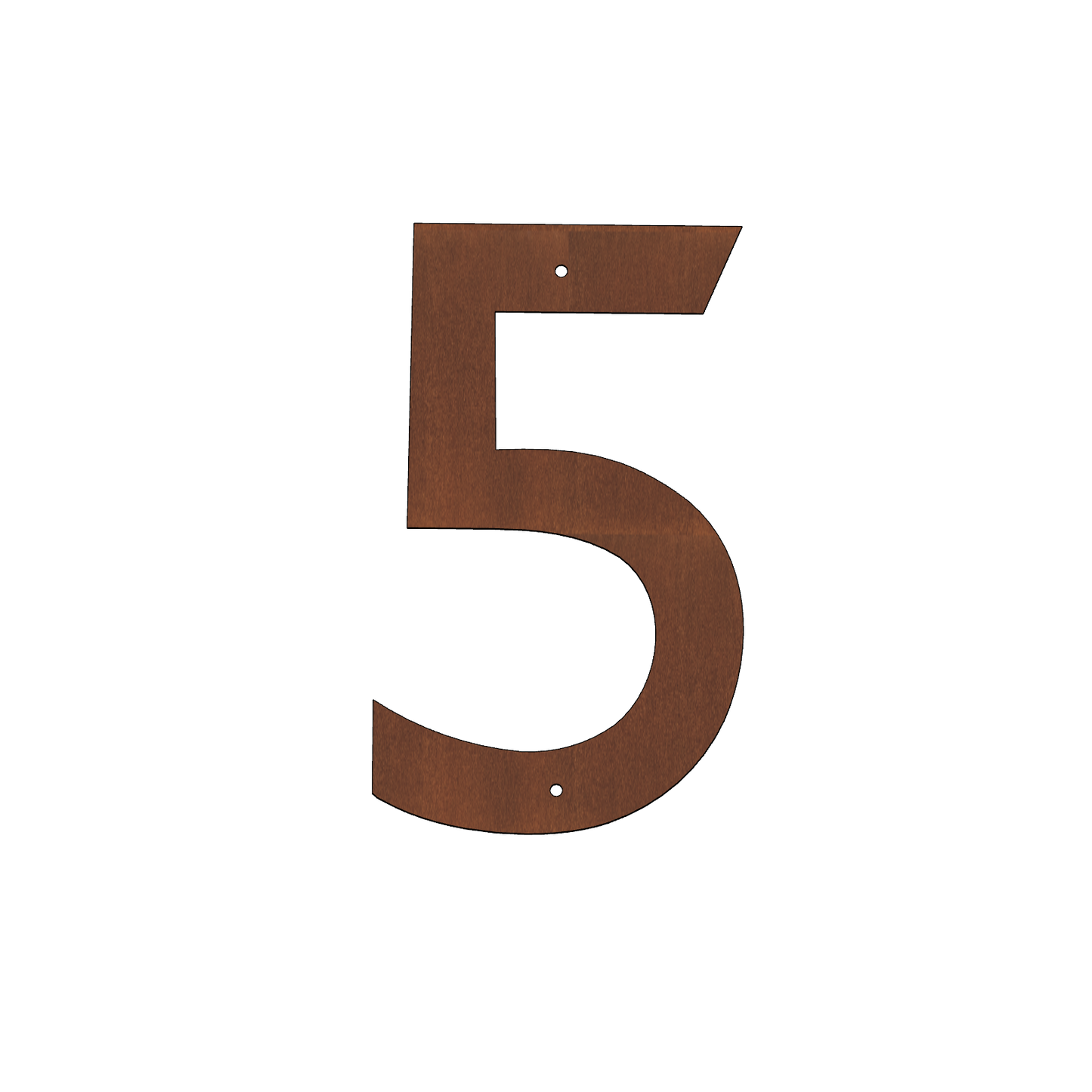 Corten Steel House Numbers "Highway" Small (200 mm)