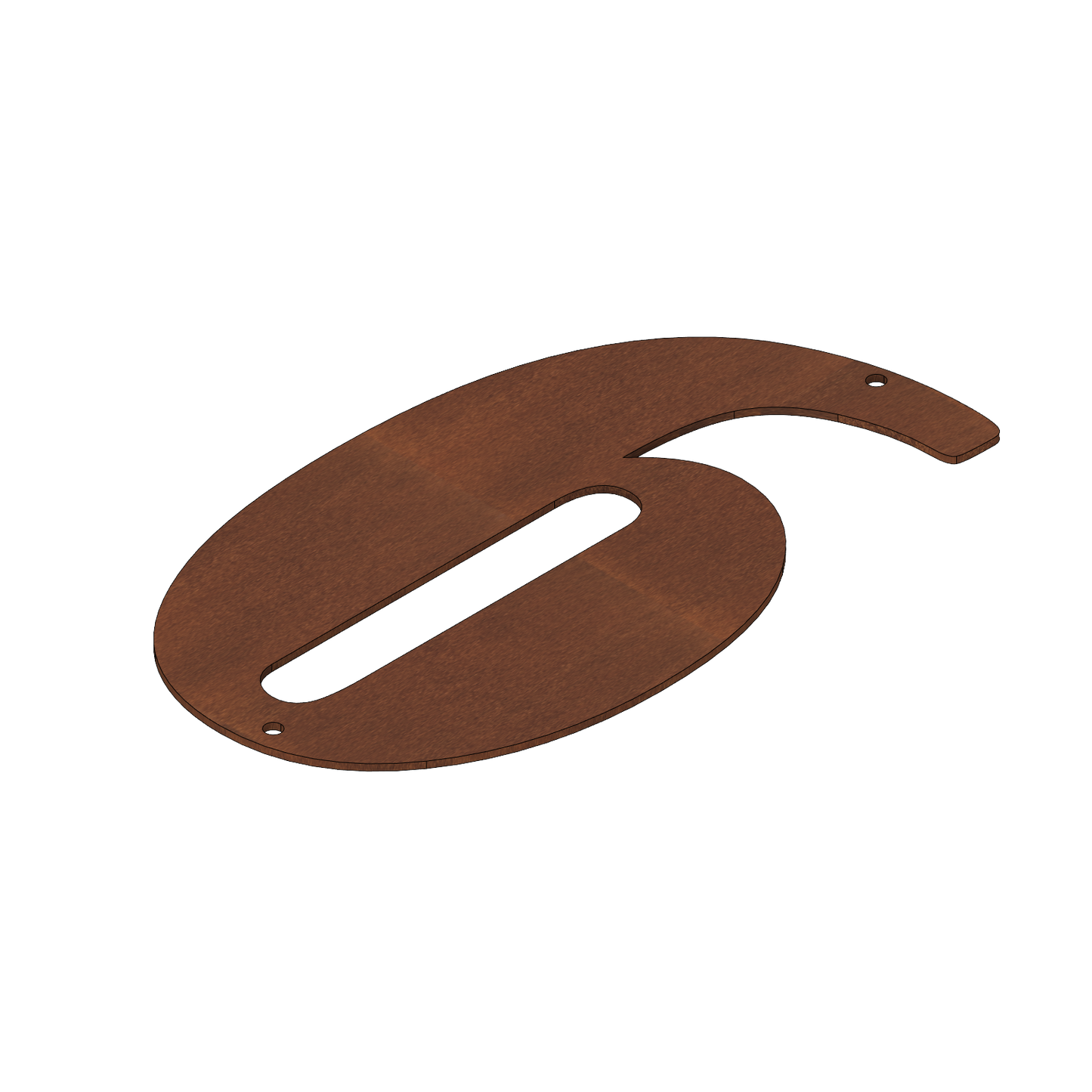 Corten Steel House Numbers Bernard (300 mm)