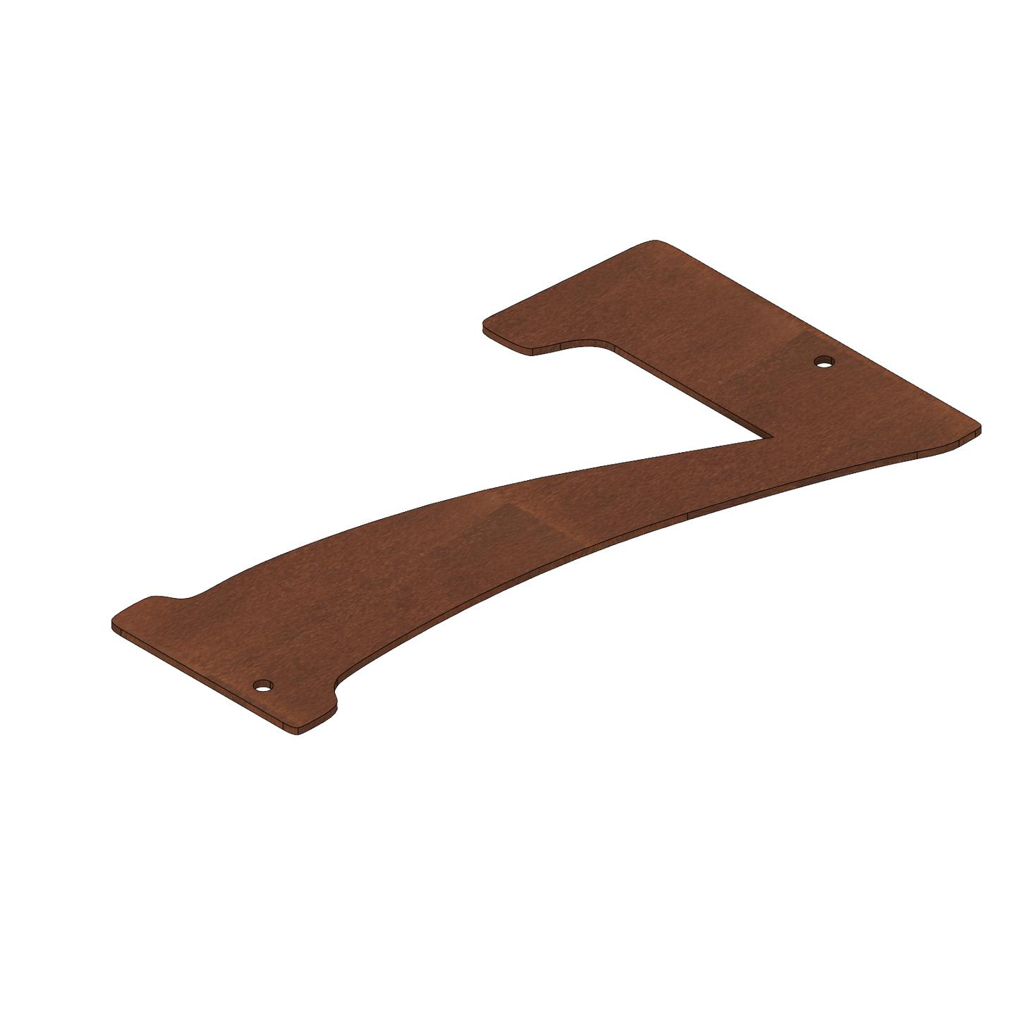 Corten Steel House Numbers Bernard (300 mm)