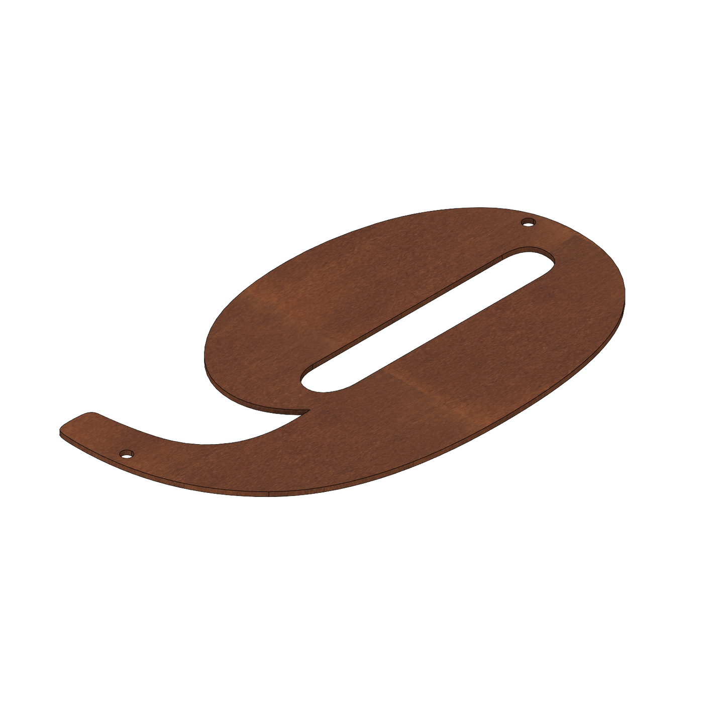 Corten Steel House Numbers Bernard (300 mm)