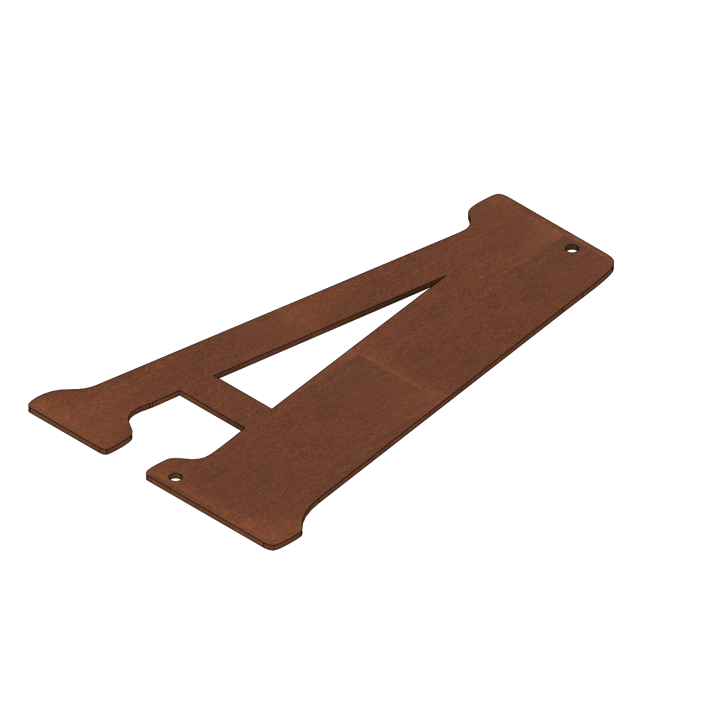 Extra Large Corten Steel House Numbers Bernard (500 mm)