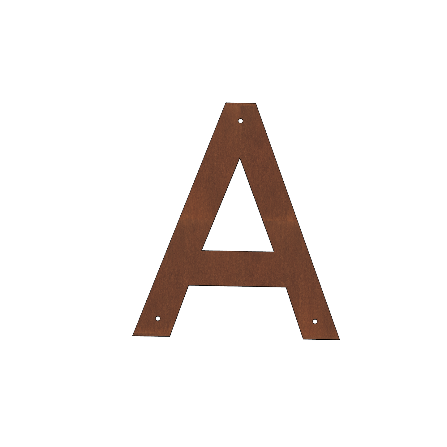 Corten Steel House Numbers "Highway" Small (200 mm)