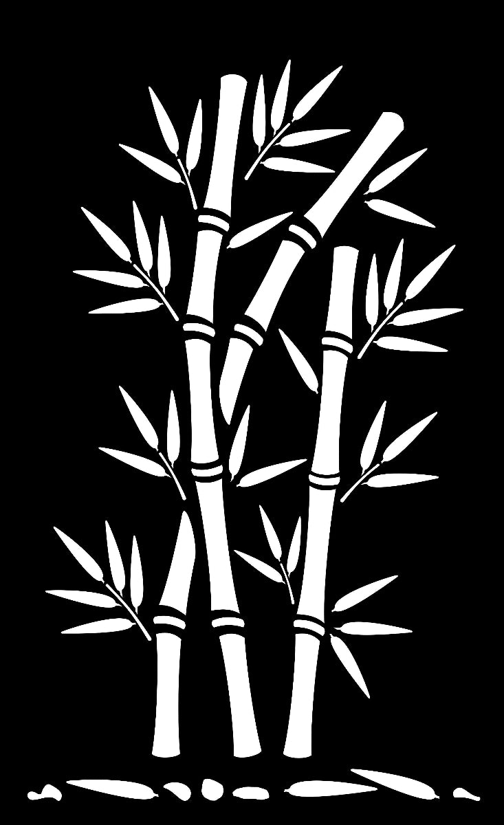 Bamboo Stalks- Laser Cut Fence Panel