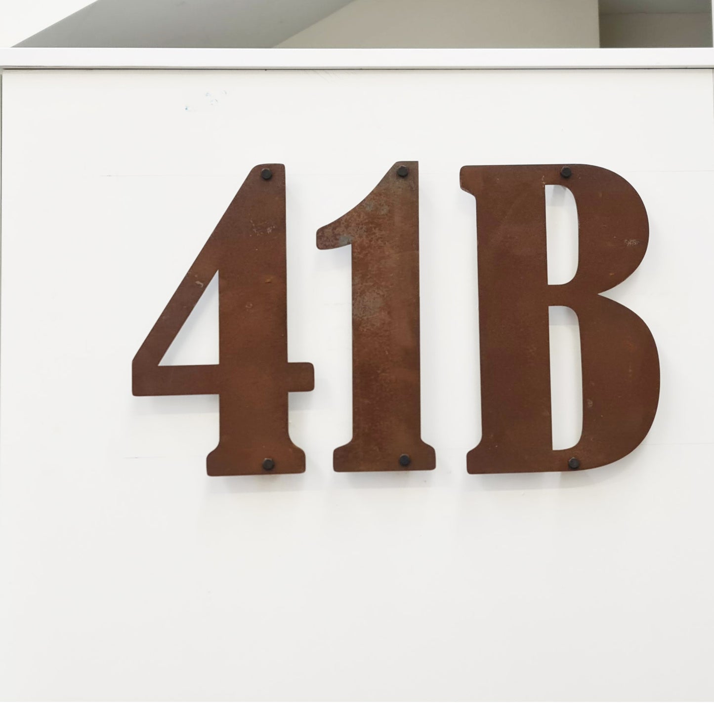 Corten Steel House Numbers Bernard (300 mm)