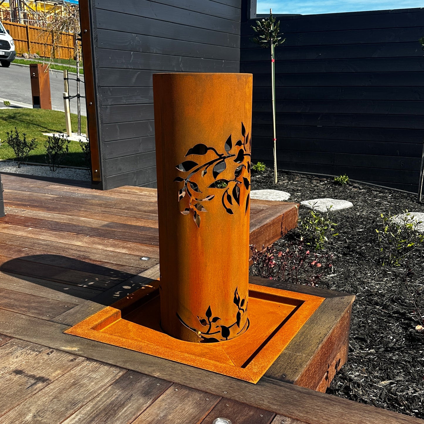 Birds Paradise - Garden Water Fountain Corten Steel