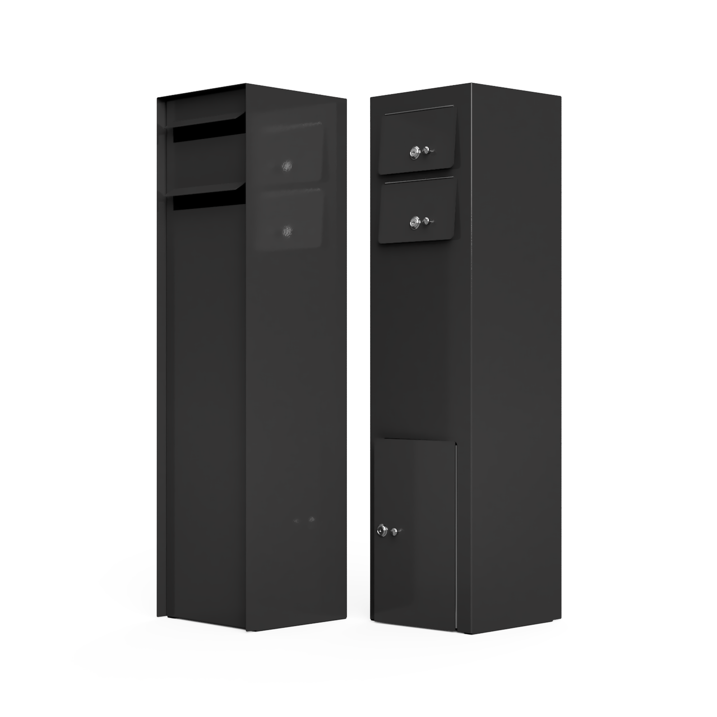 "SONI" Double Slot Tower Type Free Standing Letterbox