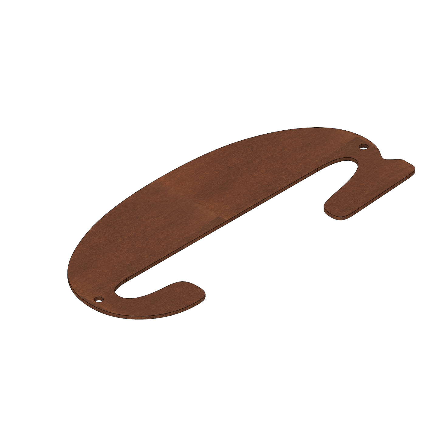 Extra Large Corten Steel House Numbers Bernard (500 mm)