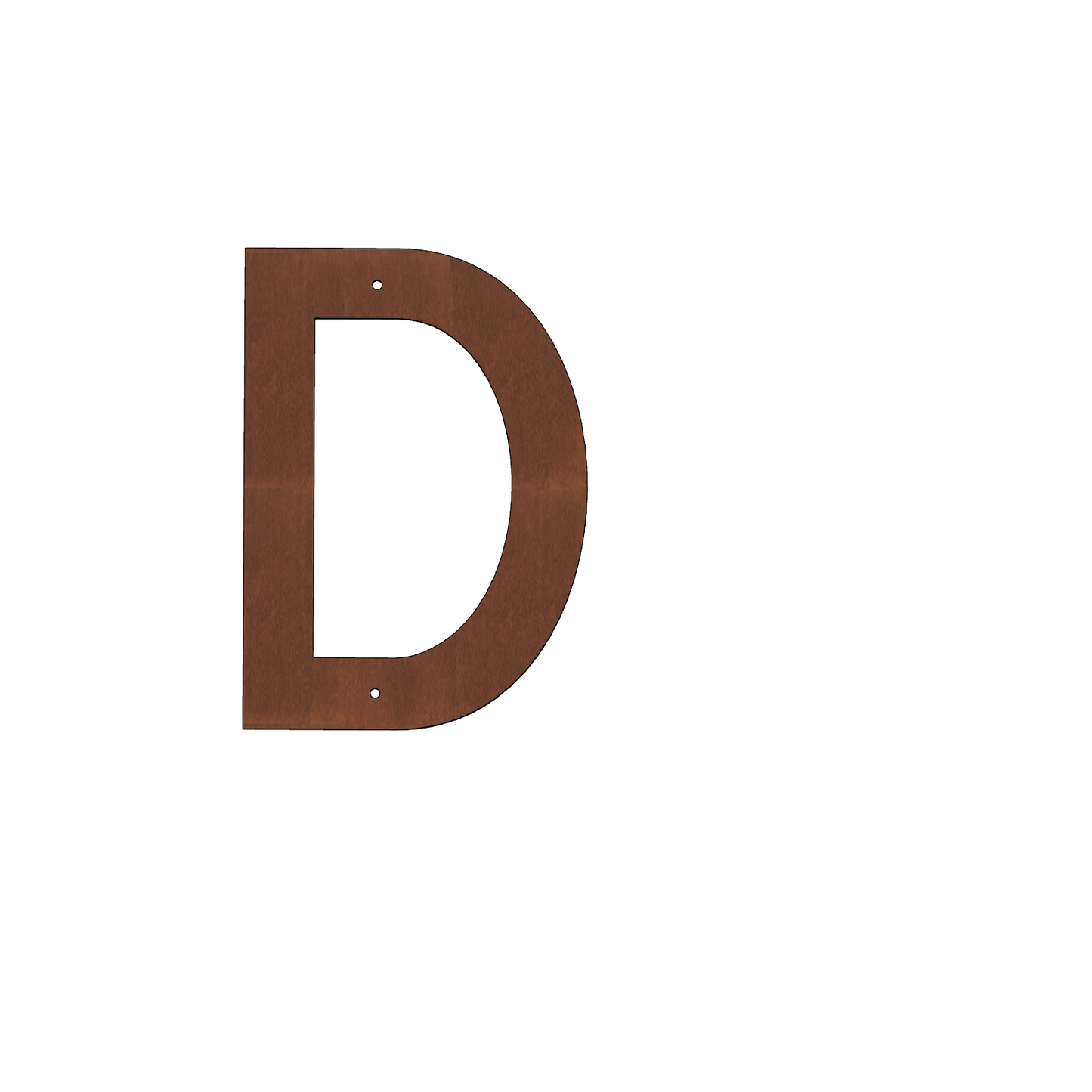 Corten Steel House Numbers "Highway" Large (300 mm)