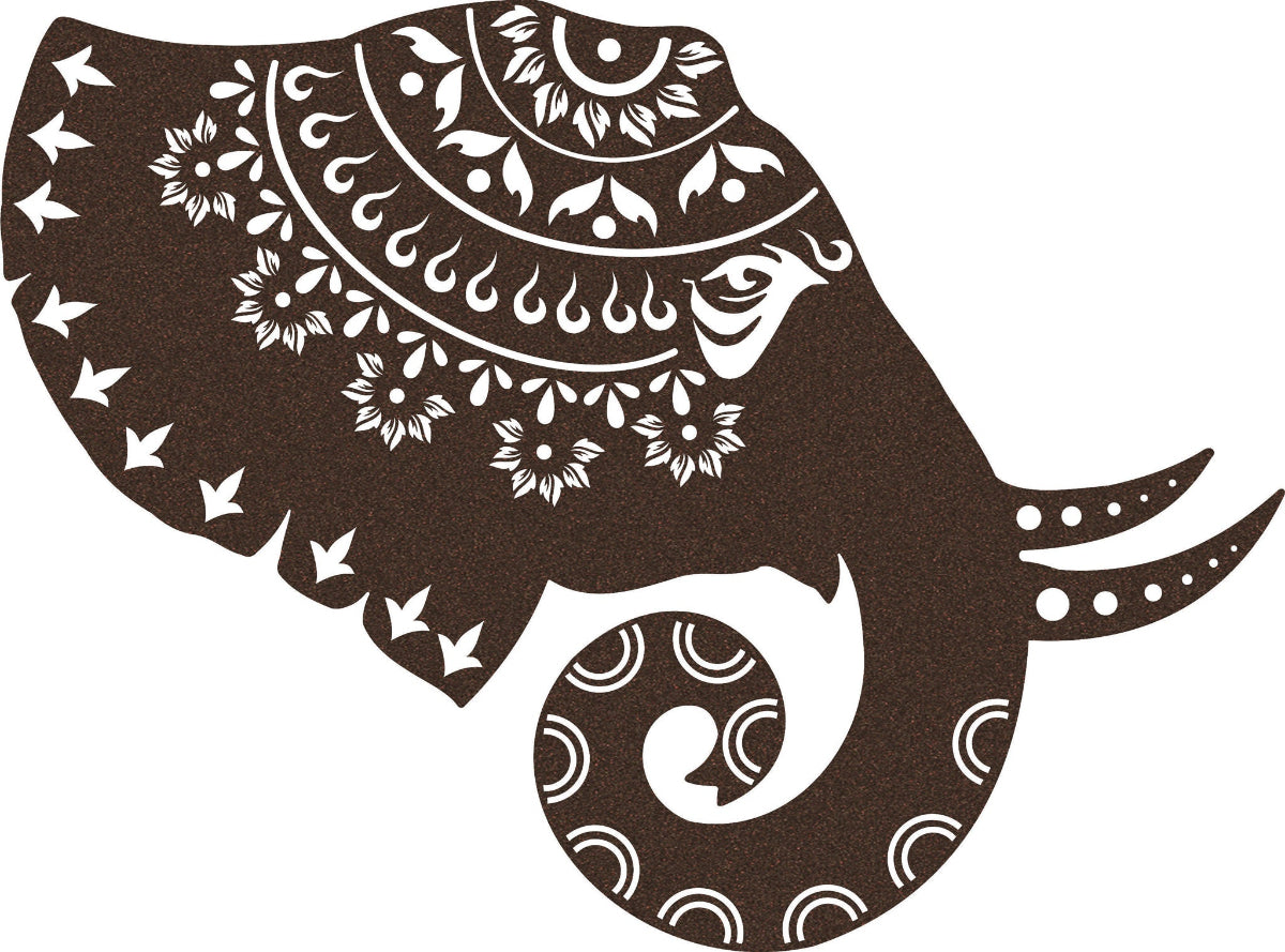 Elephant Mandala - Laser Cut Wall Art Feature