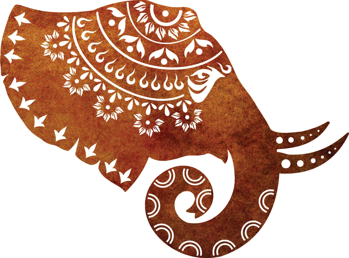 Elephant Mandala - Laser Cut Wall Art Feature