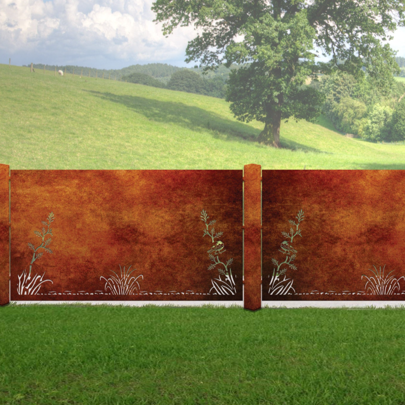 Flax & Tui - Kiwi Bush Canvas Collection of Balustrades ( 1735 x 1100 mm )