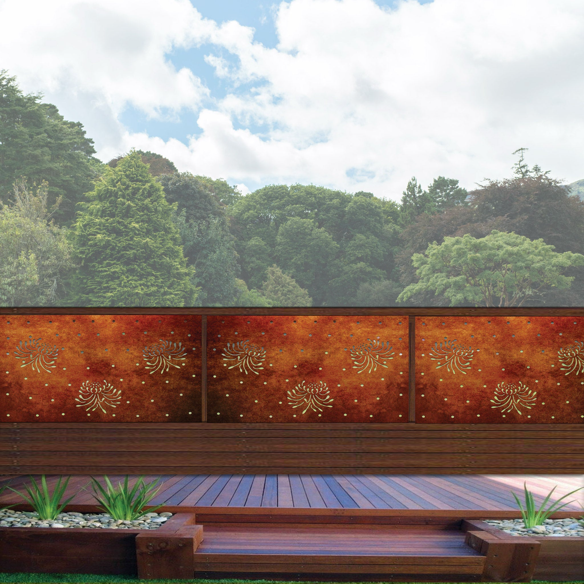 Flower Polka - Decorative Balustrade Panel