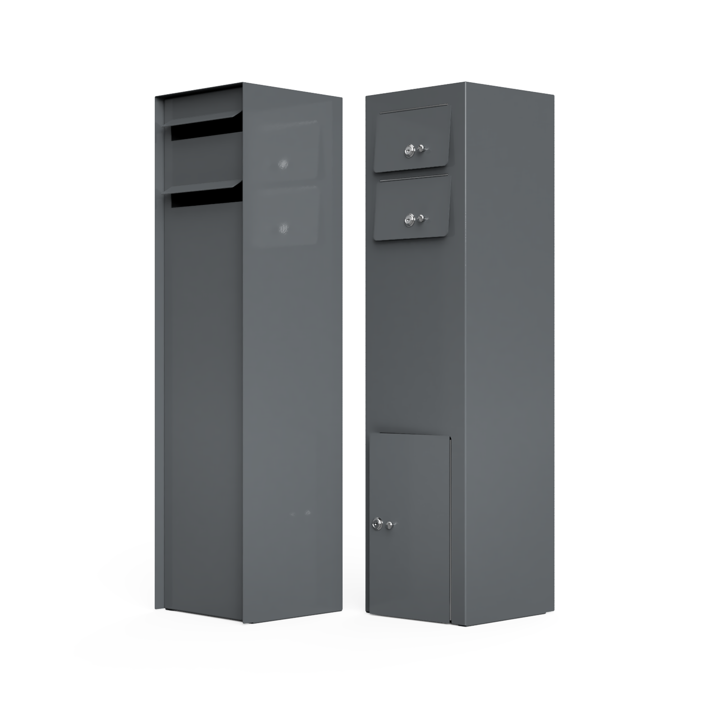 "SONI" Double Slot Tower Type Free Standing Letterbox
