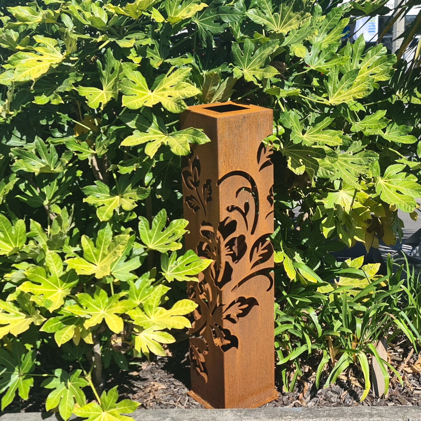 Hibiscus - Corten Steel Garden Sculpture