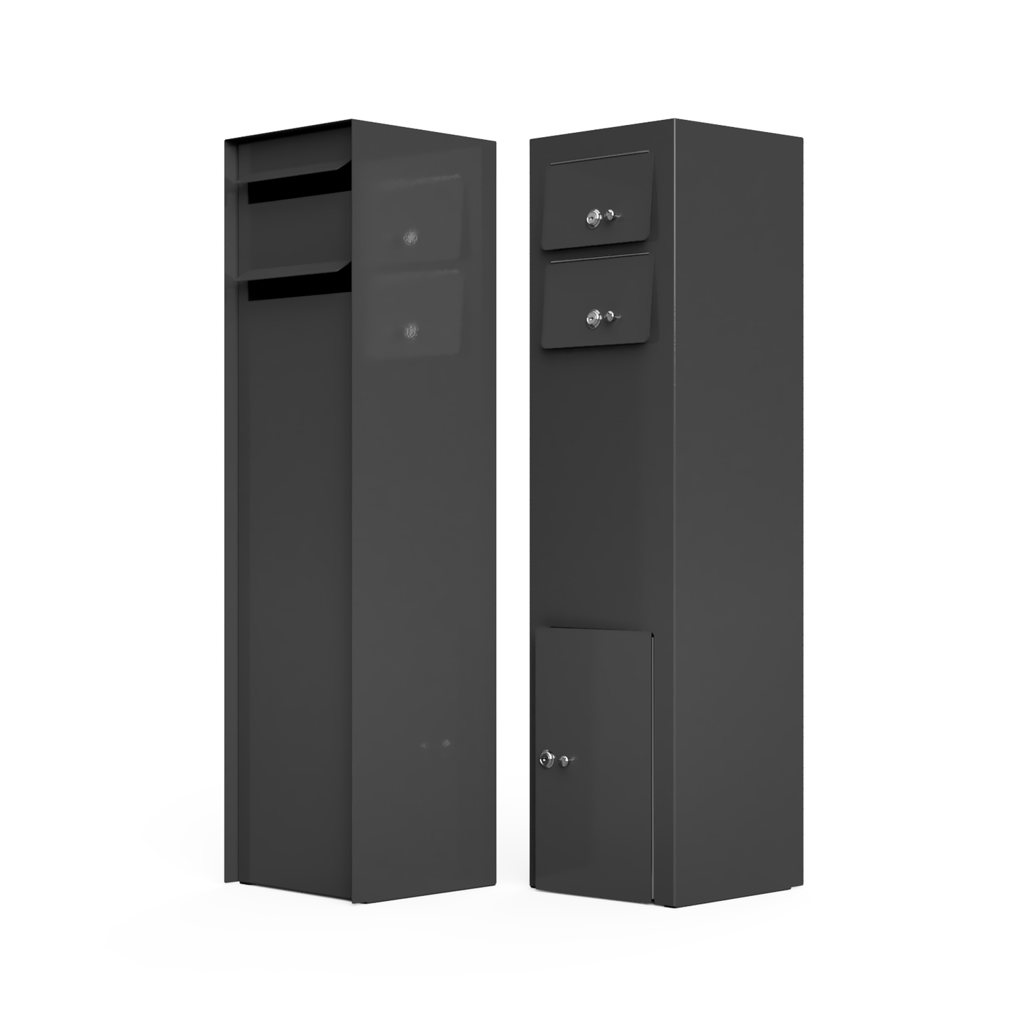 "SONI" Double Slot Tower Type Free Standing Letterbox