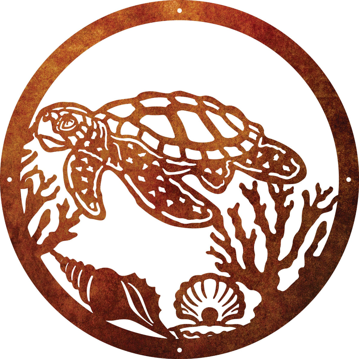 Ocean Wonders Corten Wall Art