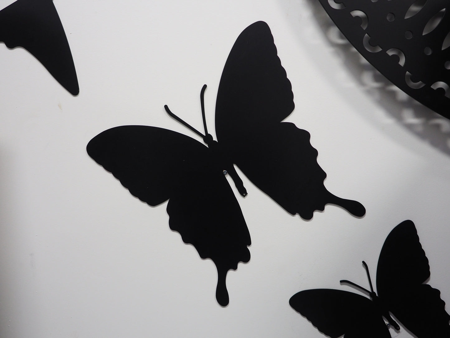 Powder Coated Butterfly Front Facing- Laser cut wall & garden decorations ** Clearance **