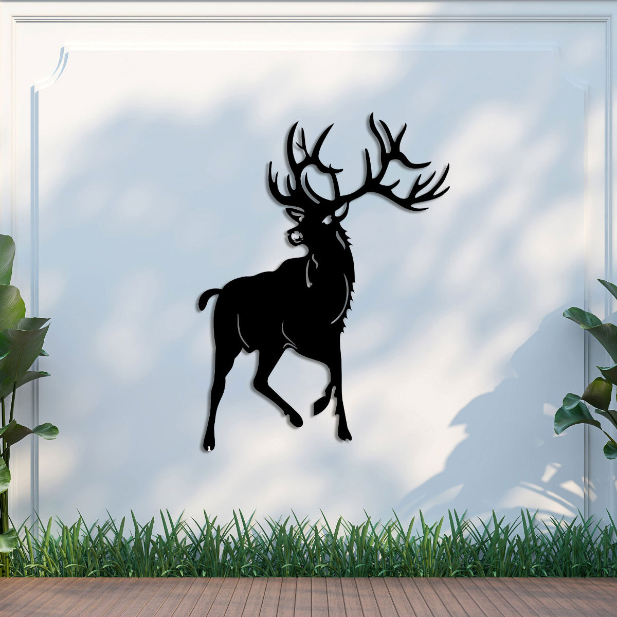 Red Stag Front On - Large Outdoor Wall Art