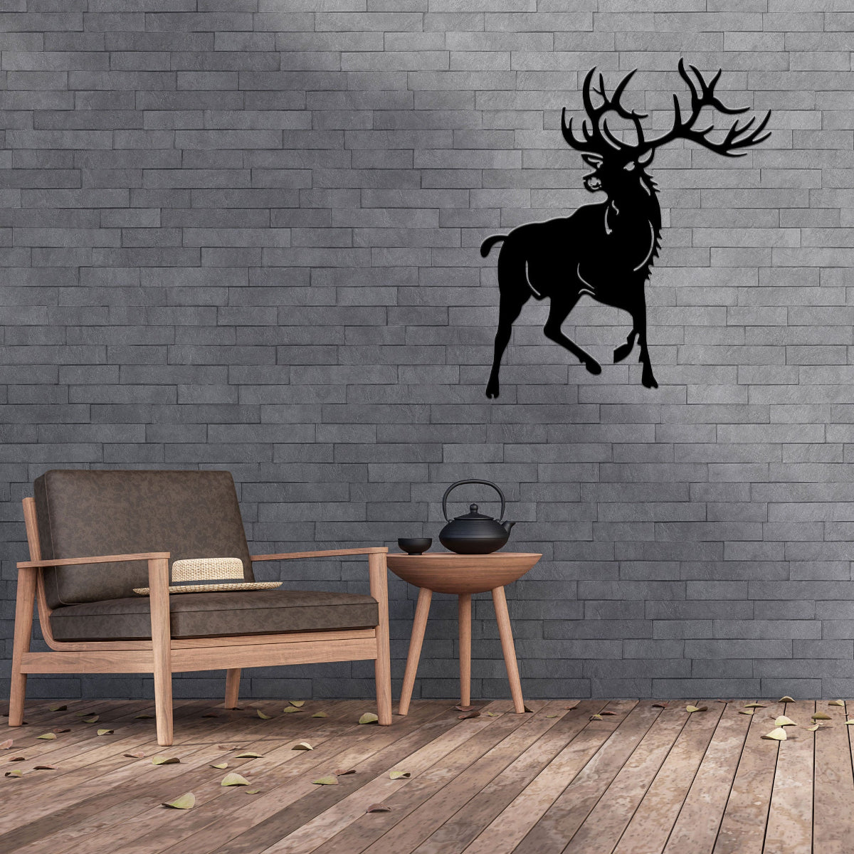 Red Stag Front On - Large Outdoor Wall Art