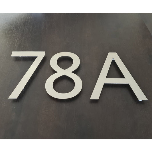 Stainless Steel House Numbers MS San Medium (200mm)