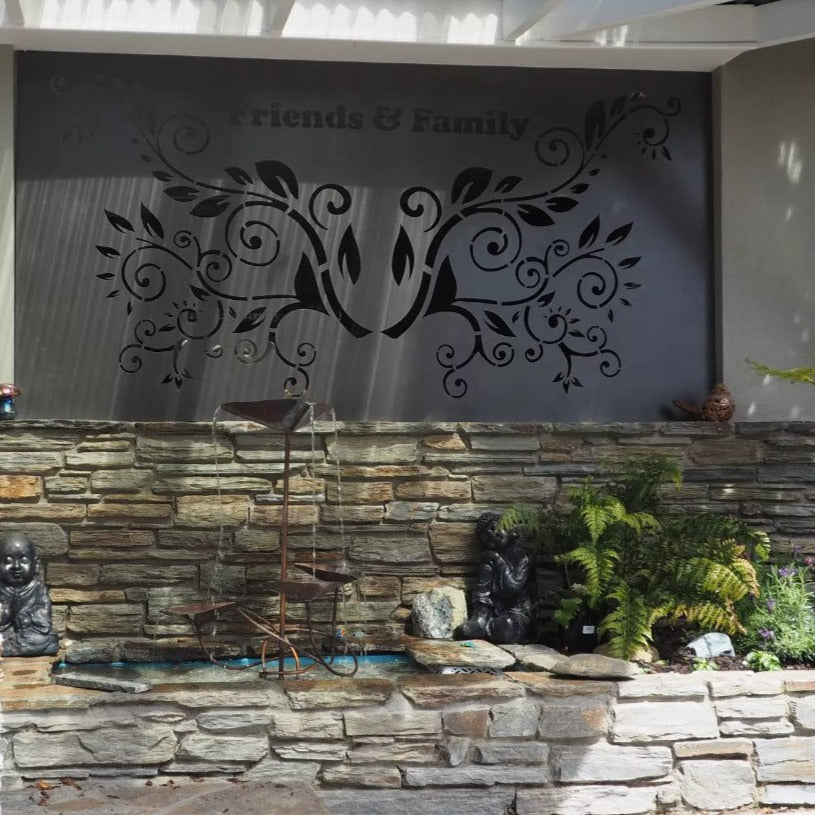 Koru Cascade - Laser Cut Decorative Balustrade Panel ( 1735 x 1100 mm)