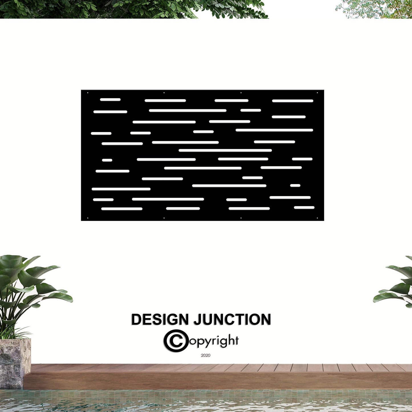 Laser Cut Balustrade Panel - The Horizontal Lines