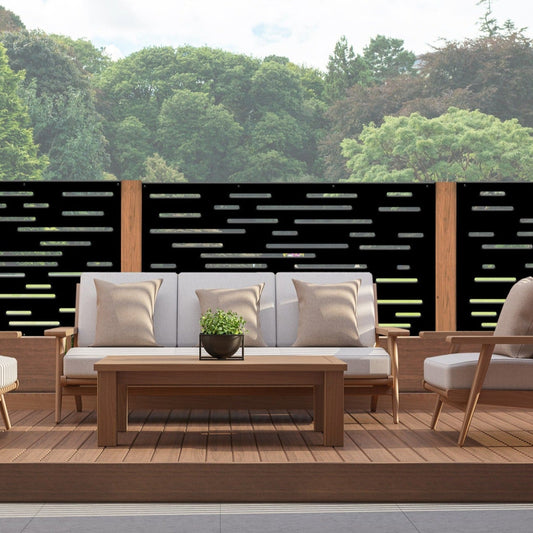 Laser Cut Balustrade Panel - The Horizontal Lines