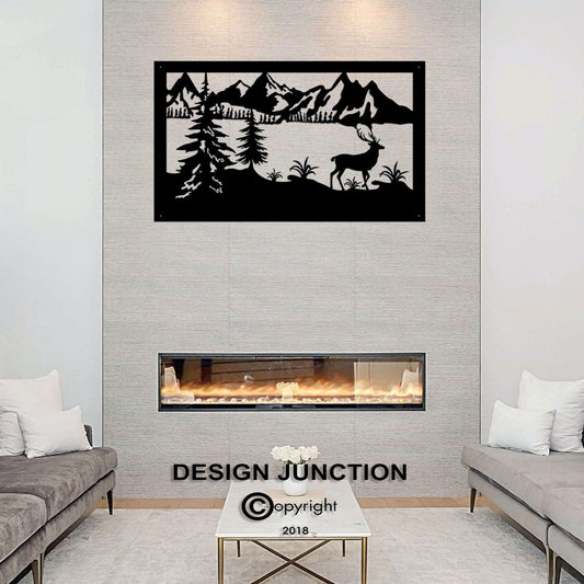 Laser Cut Wall Art - The Mountains