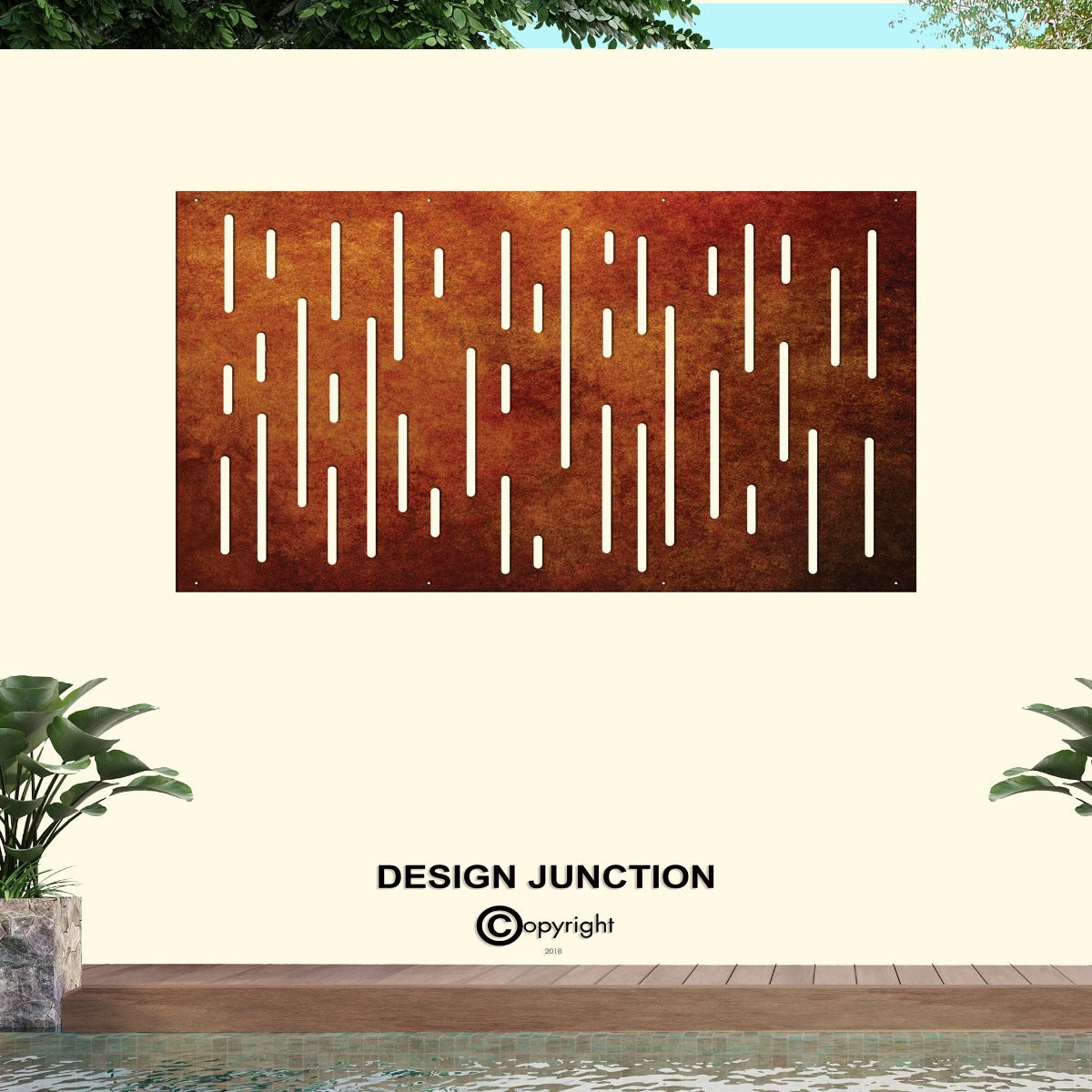 Laser Cut Balustrade Panel - The Vertical Lines