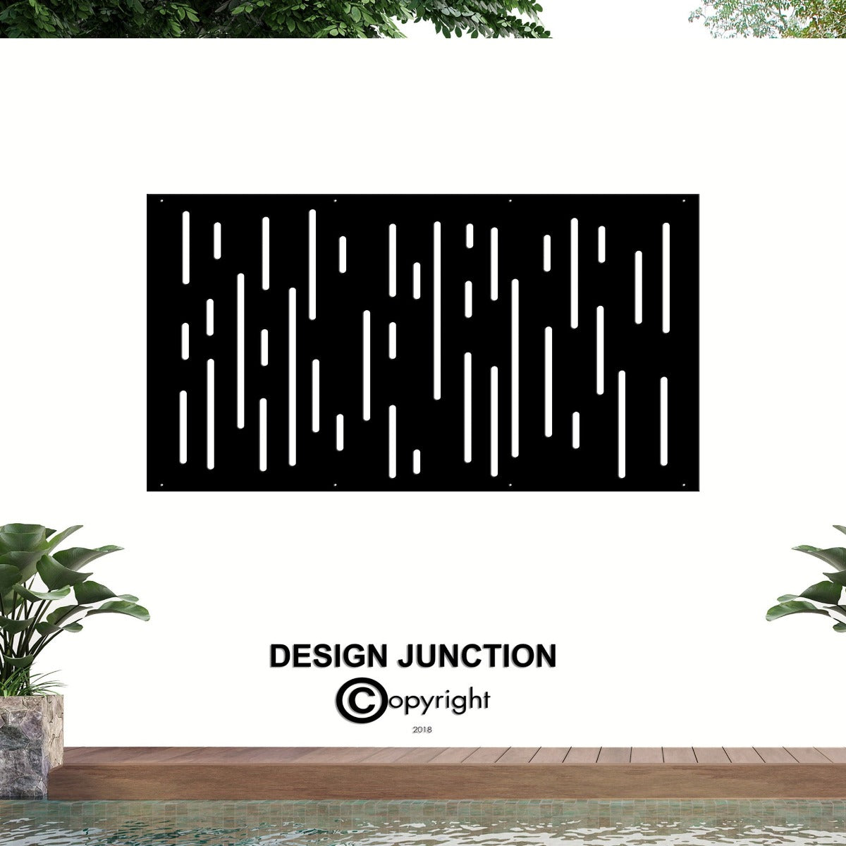 Laser Cut Balustrade Panel - The Vertical Lines