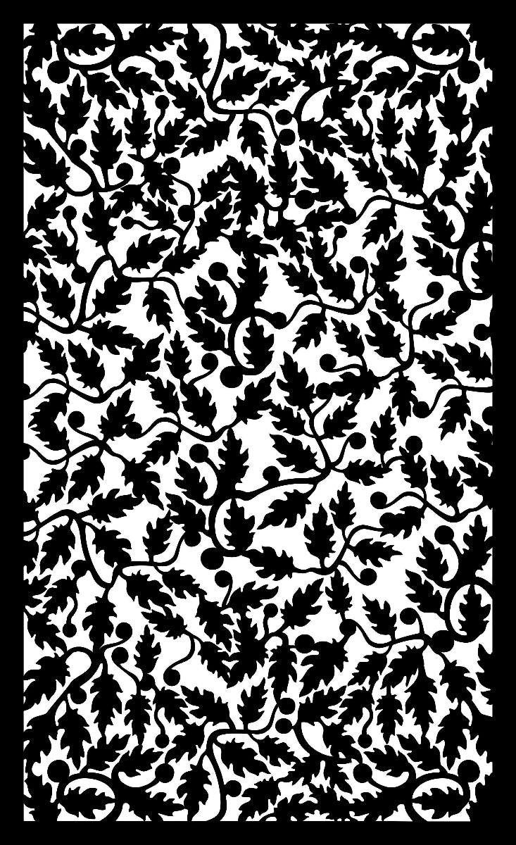Decorative Laser Cut Privacy Screen -The Flame Vine