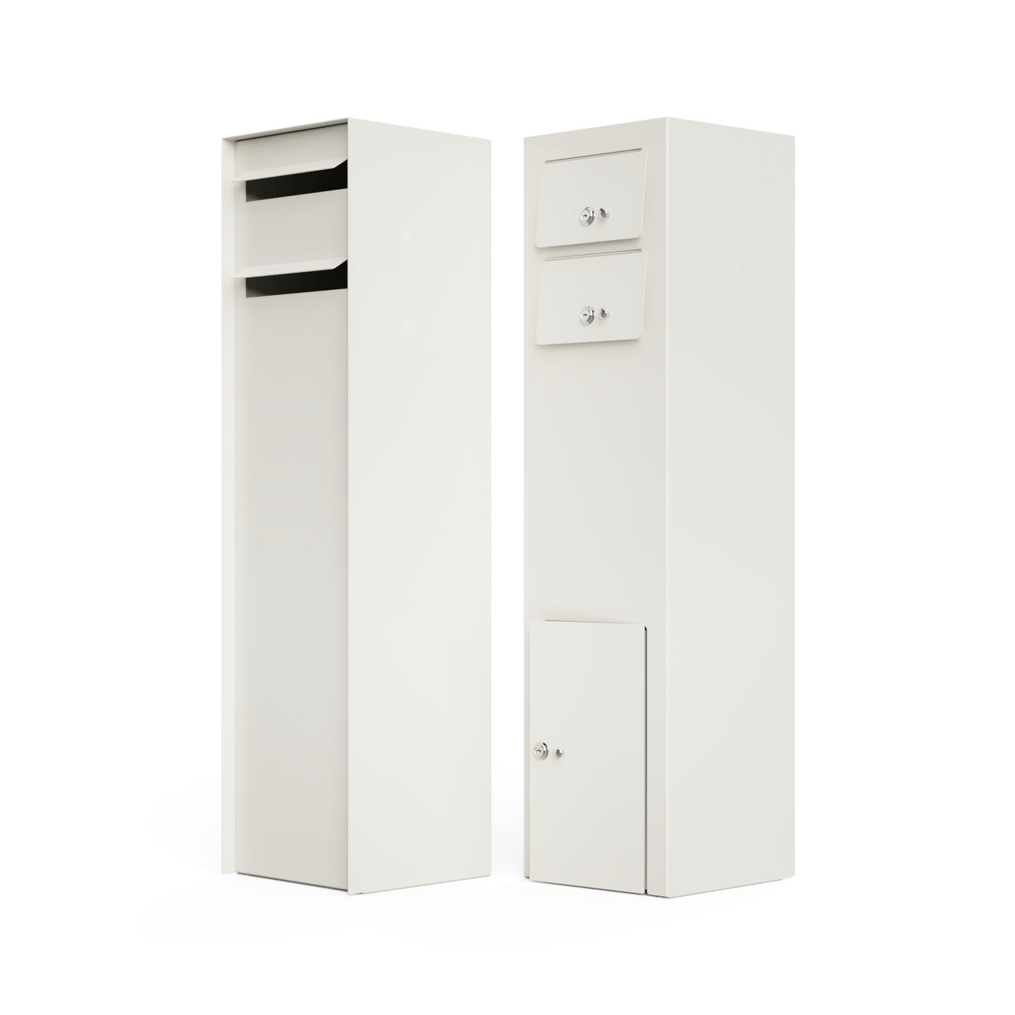 "SONI" Double Slot Tower Type Free Standing Letterbox