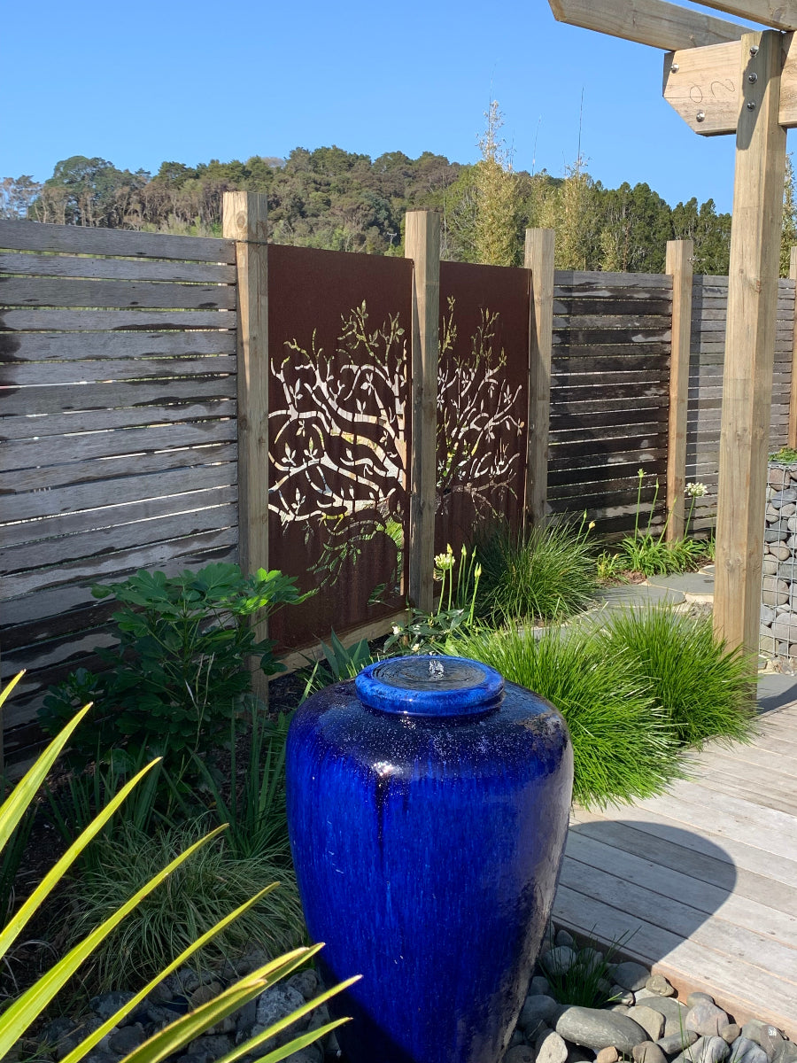 Black Friday Deal - Corten Steel Architectural Screens - Autumn Whisper Set Of 2