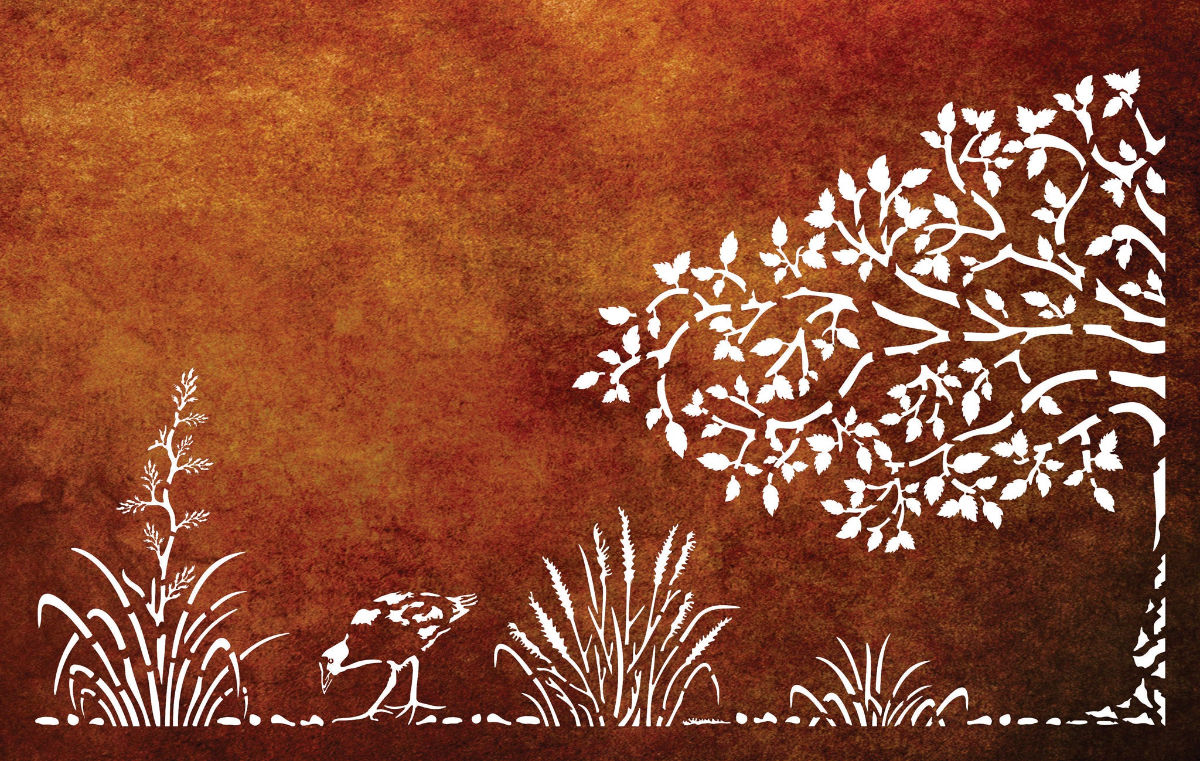 Tree with Toe Toe and Pukeko Metal Art - Set of 2 Balustrades