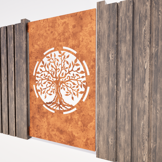 Garden Padestrian Door - Tree Of Life