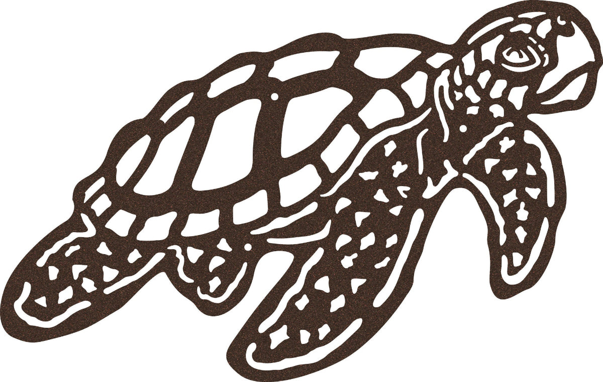Turtle Tide- Laser Cut Metal Wall Decoration