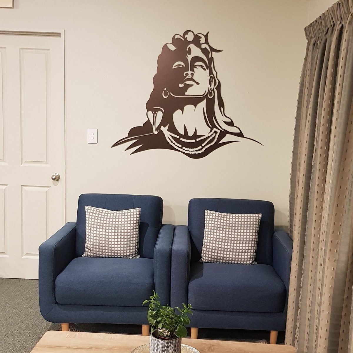 "Adiyogi - The First Yogi" - Metal Wall Art