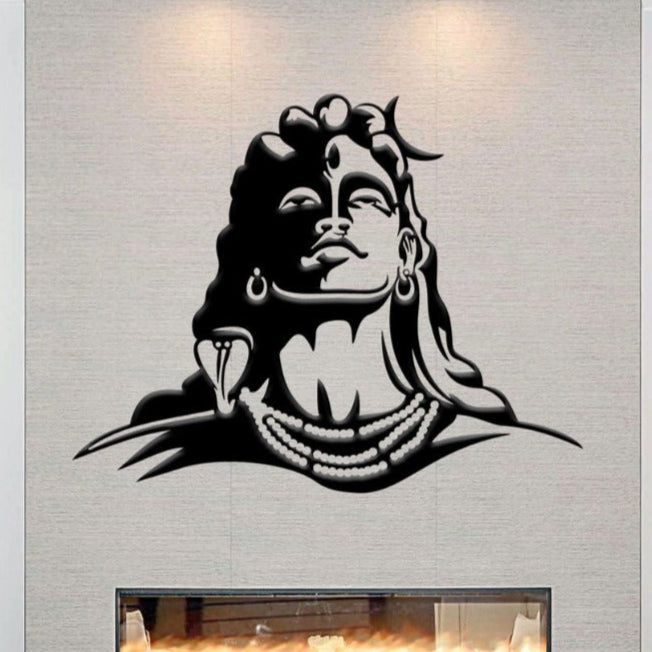 "Adiyogi - The First Yogi" - Metal Wall Art