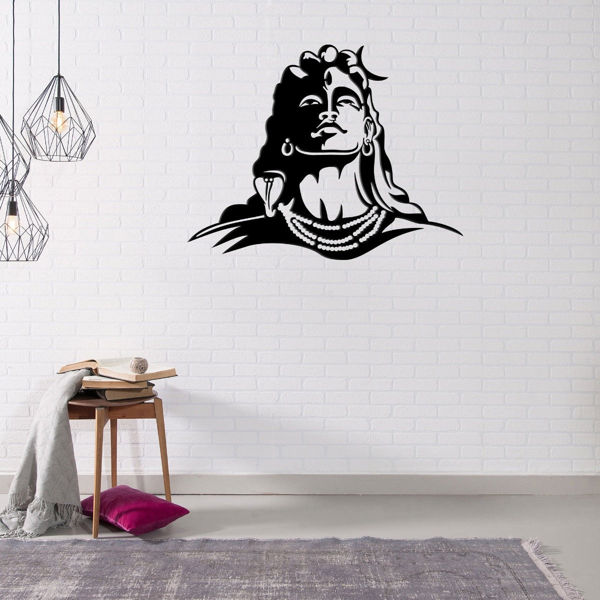 "Adiyogi - The First Yogi" - Metal Wall Art