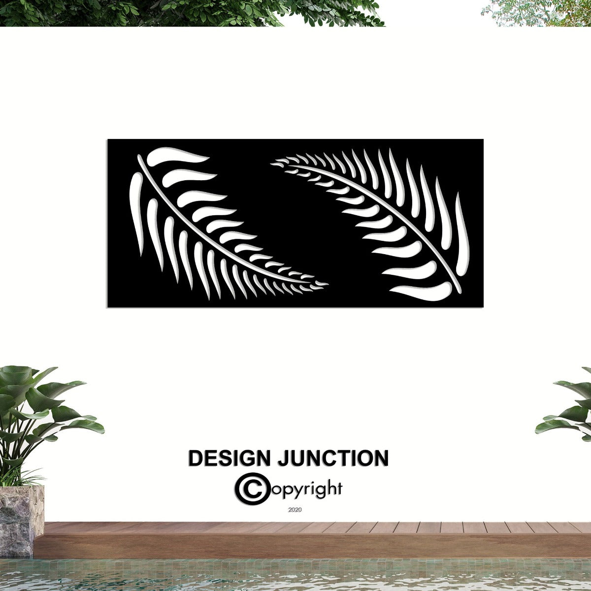 Fern Serenity - Decorative Laser Cut Balustrade Panel ( 1735 x 1100 mm)